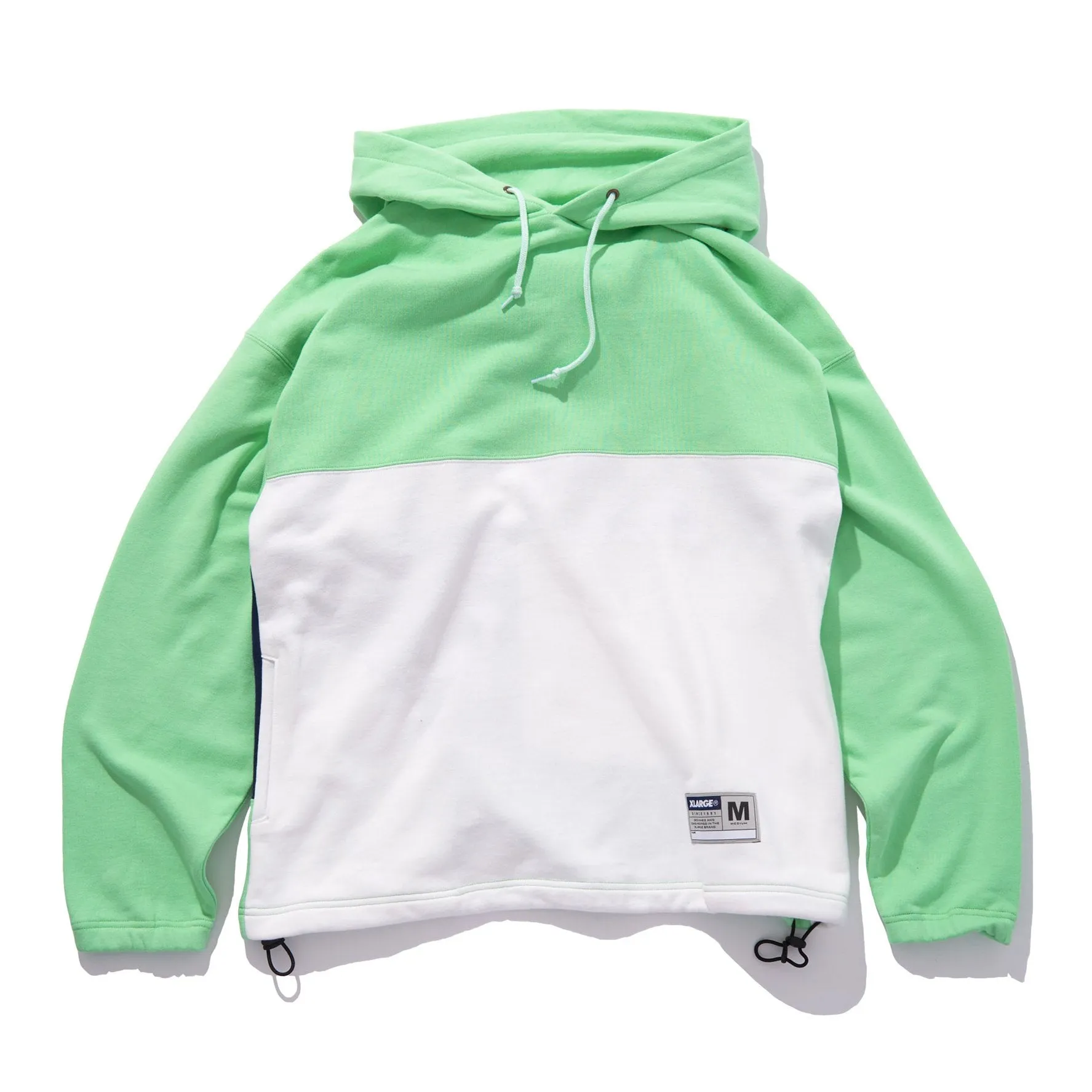 COLORBLOCK HOODED SWEAT