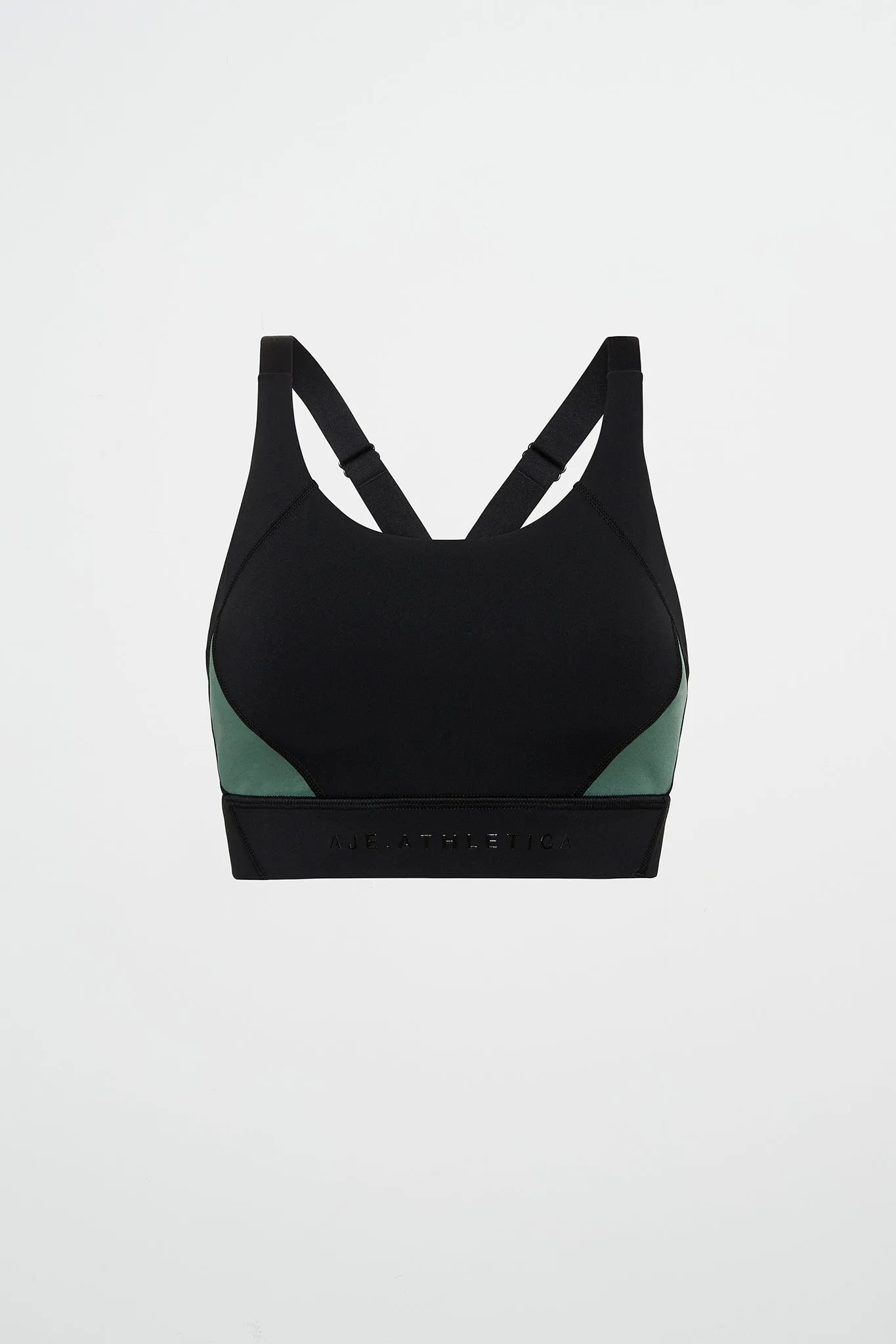 Contrast Adjustable Strap Sports Bra 321