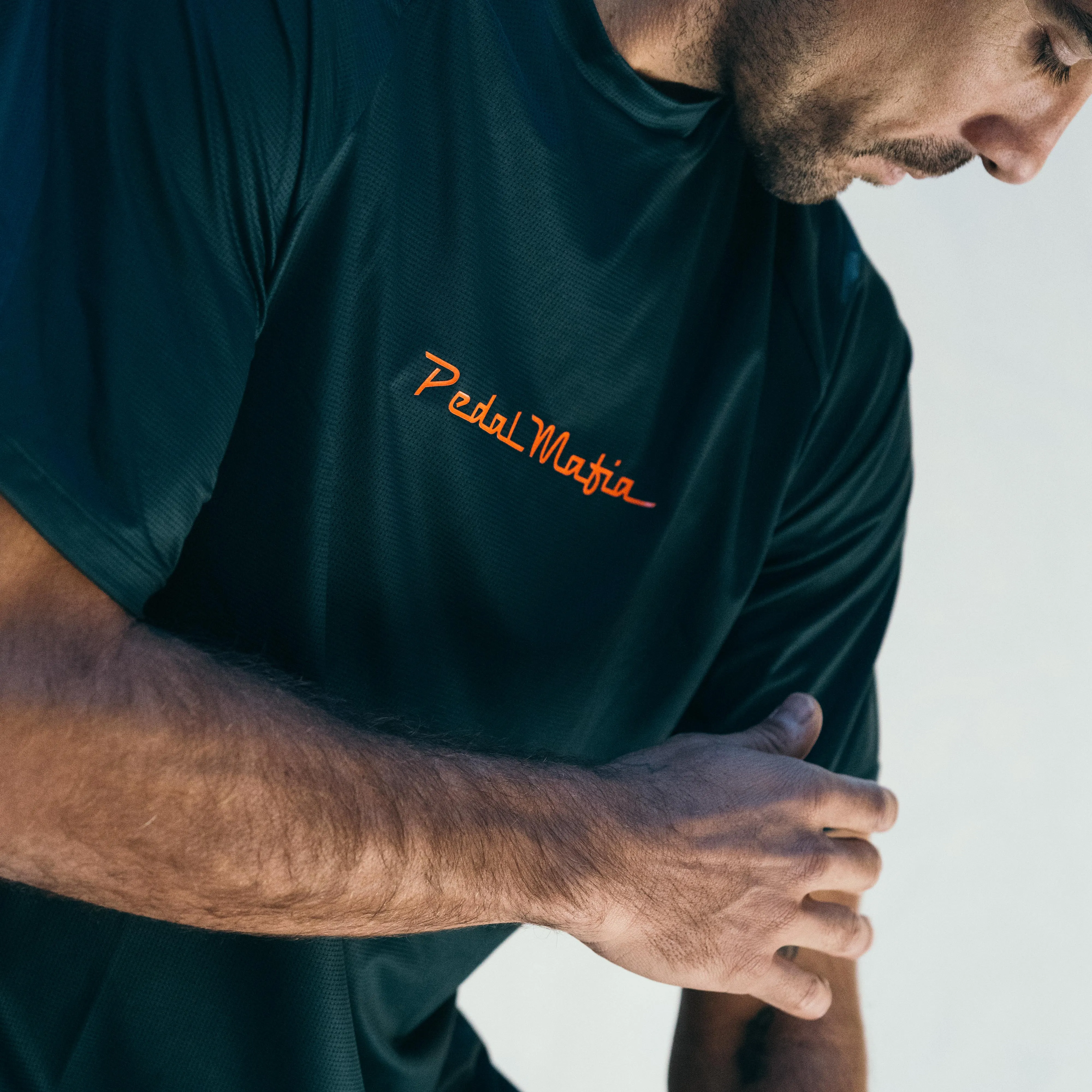 Core Tourer Tech T Shirt - Green Orange