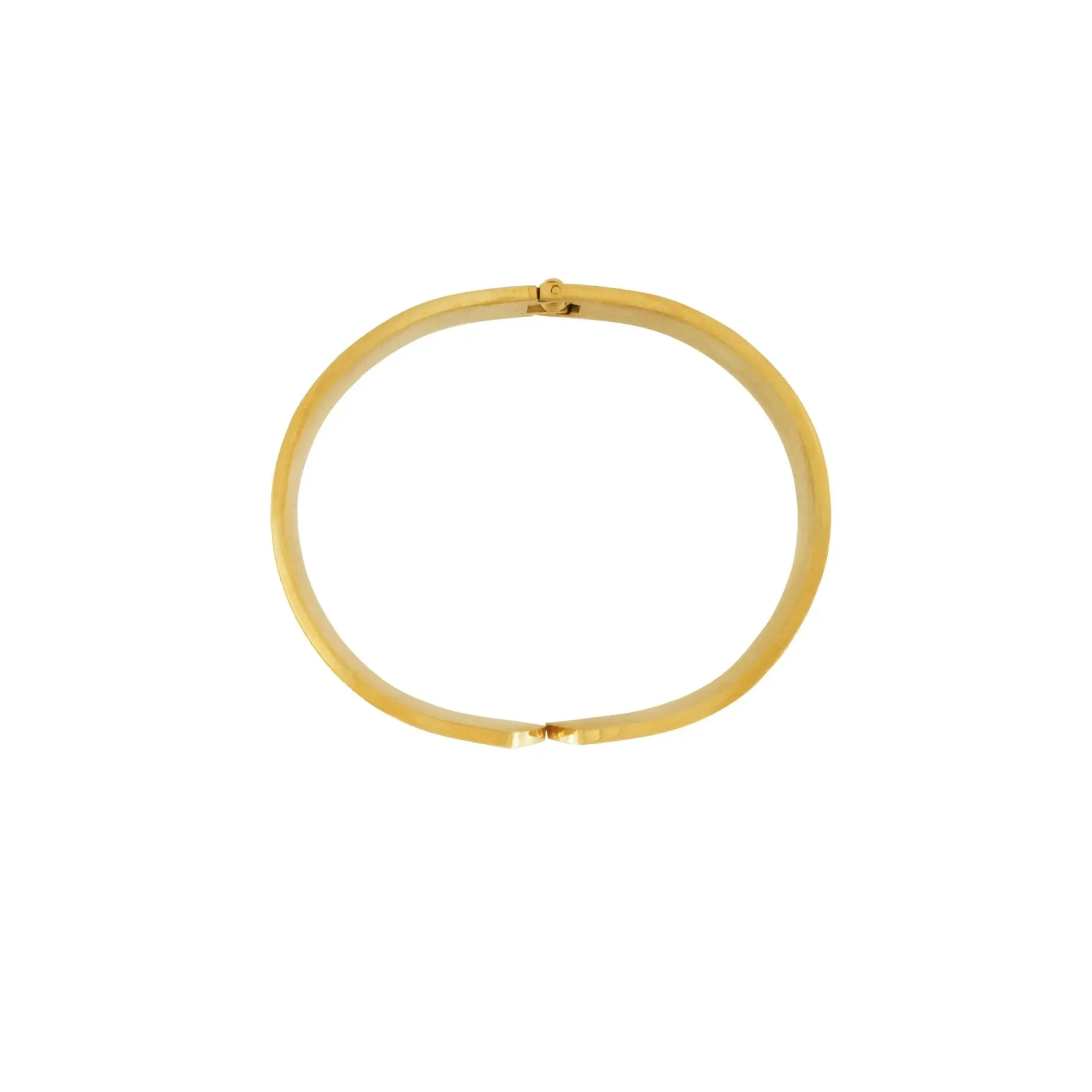 Courage Waterproof Minimalistic Statement Bangle Bracelet 18K Gold Plating