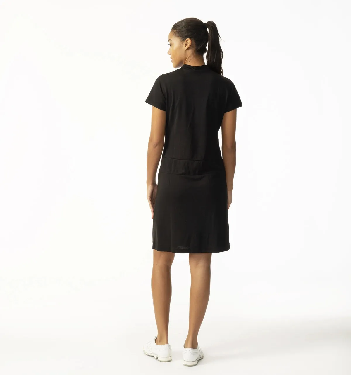 Daily Sports Womens Selena Black Cap Sleeve Dress - BLACK