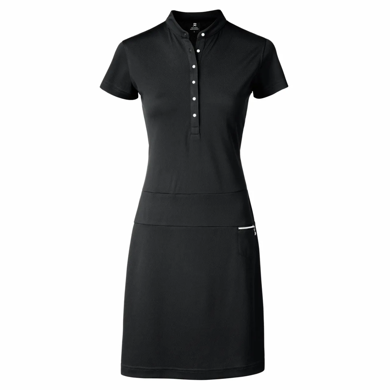 Daily Sports Womens Selena Black Cap Sleeve Dress - BLACK