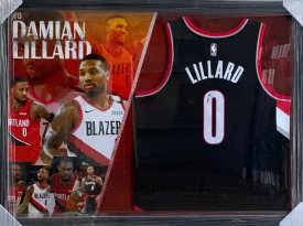 Damian Lillard Hand Signed Jersey - Framed