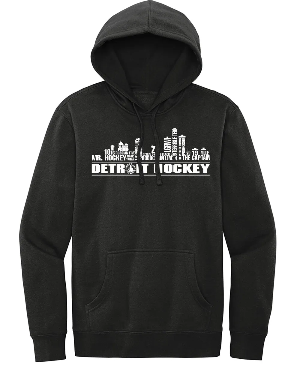 Detroit Hockey Skyline Pullover