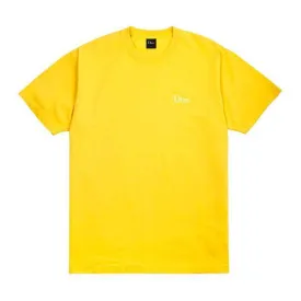 Dime Classic Small Logo Embroidered Tee Yellow