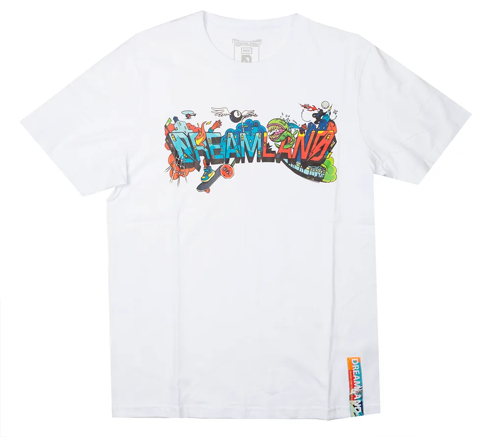 DREAMLAND CITY T-SHIRT WHITE - D2305C0825