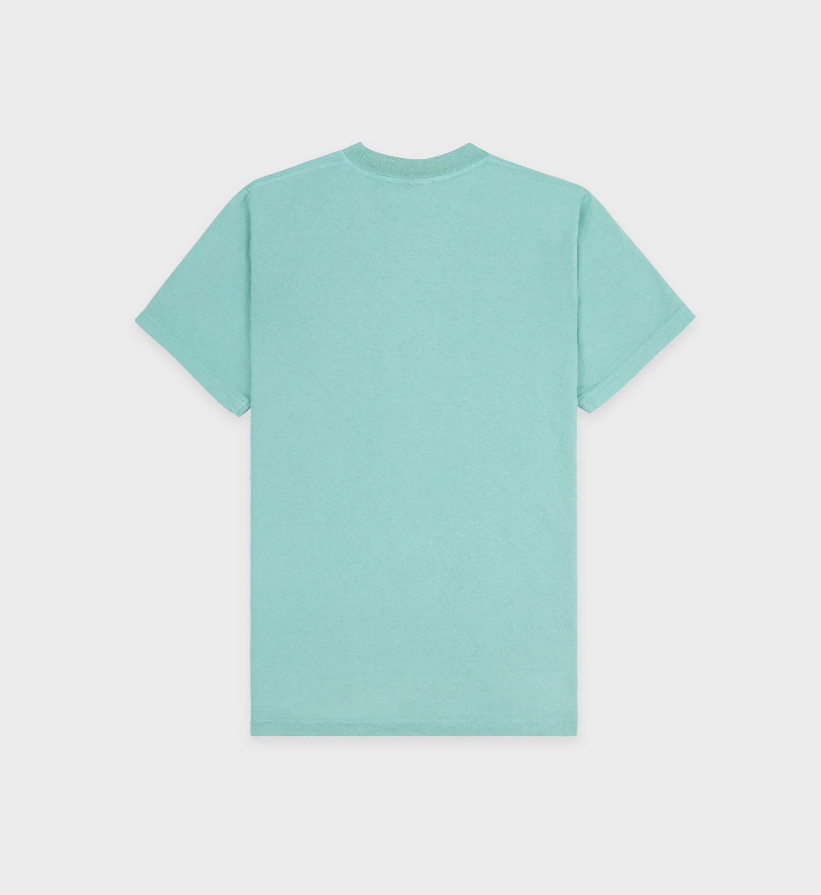 Emblem T-Shirt - Aquamarine/White