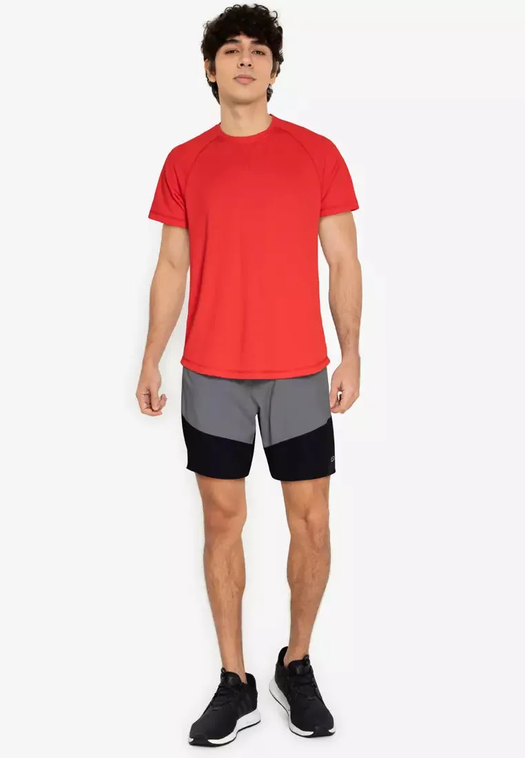 Equipe Men's Classic Red Round Neck Tee