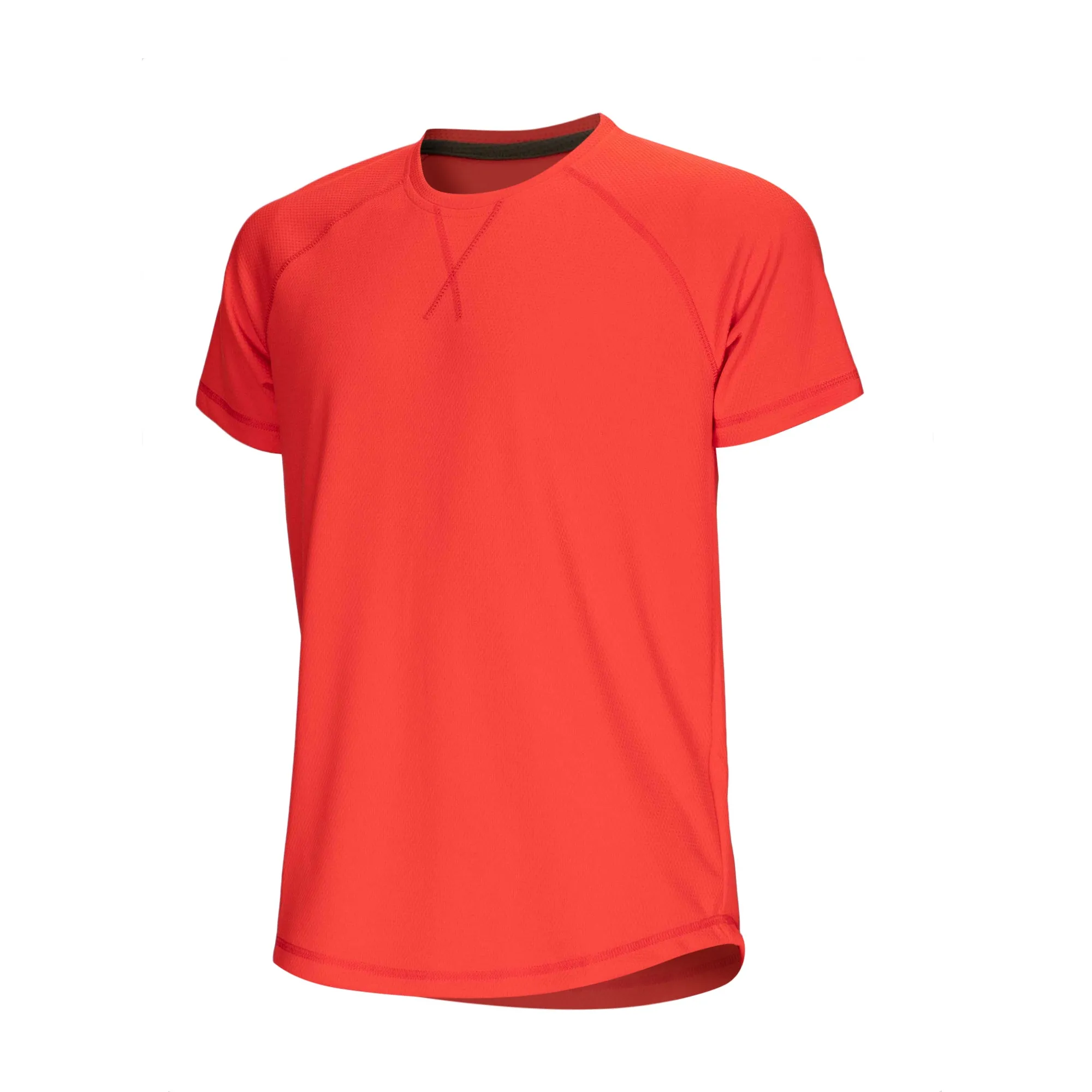 Equipe Men's Classic Red Round Neck Tee