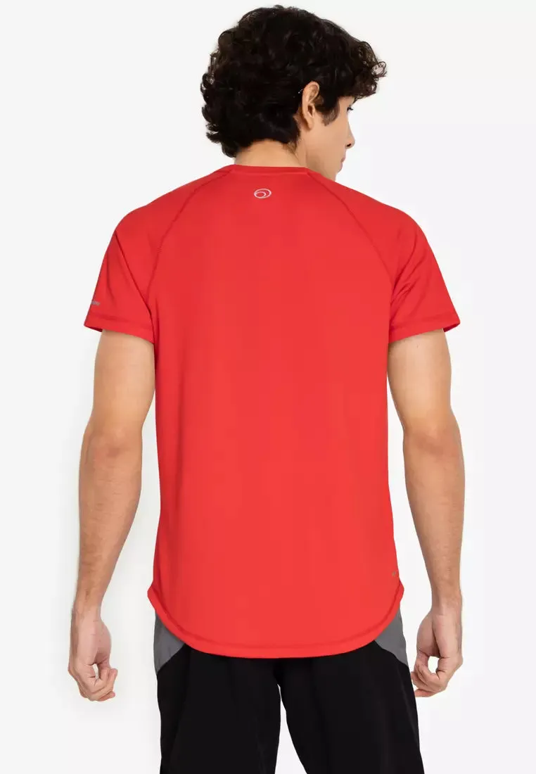 Equipe Men's Classic Red Round Neck Tee