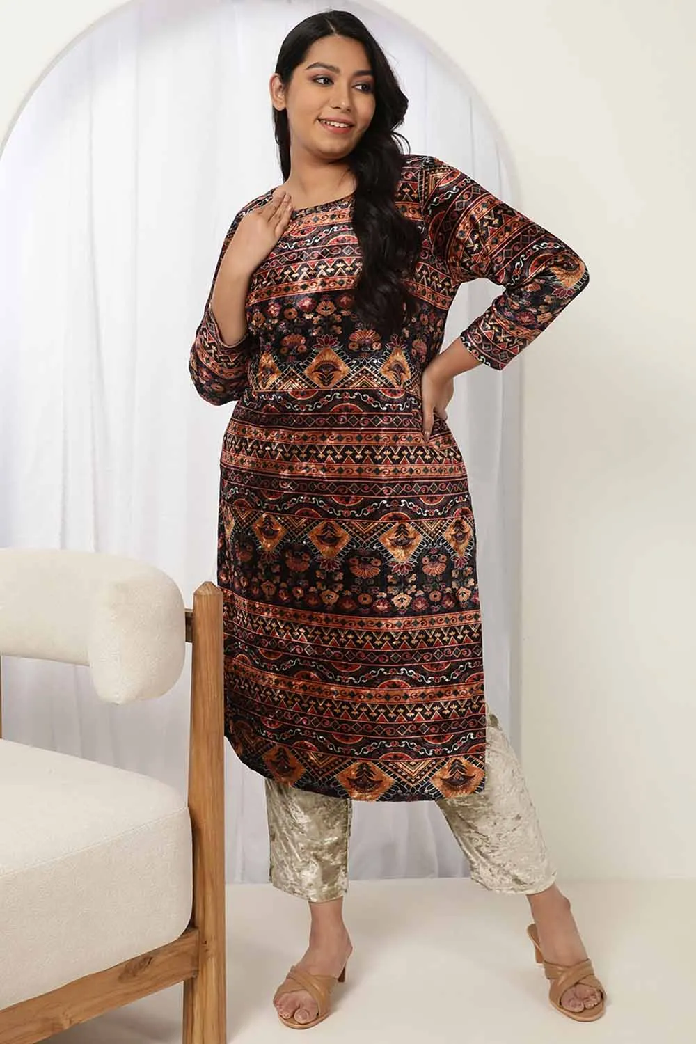 Ethnic Love Velvet Kurta