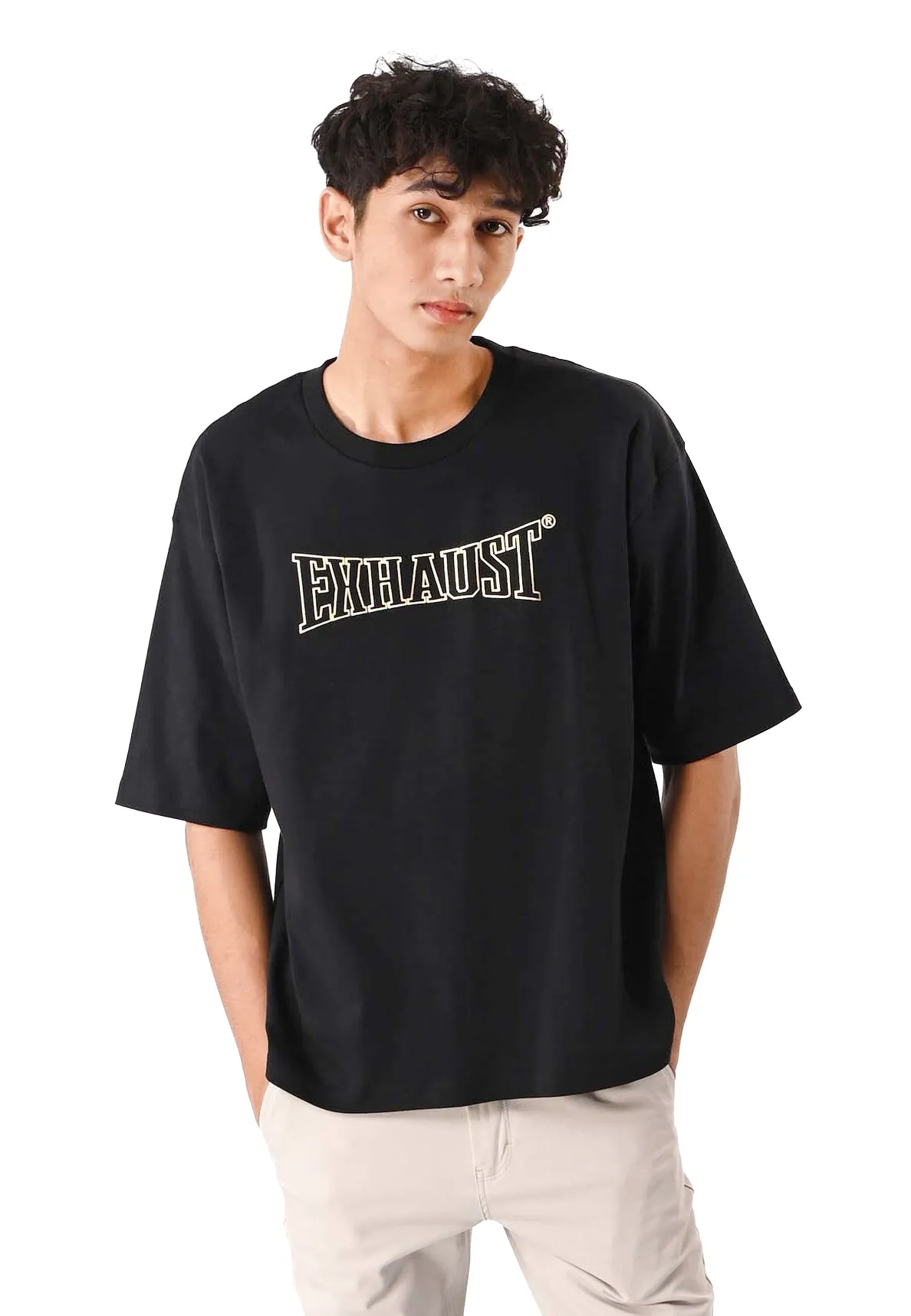 EXHAUST ROUND NECK T SHIRT [OVERSIZE] 1313