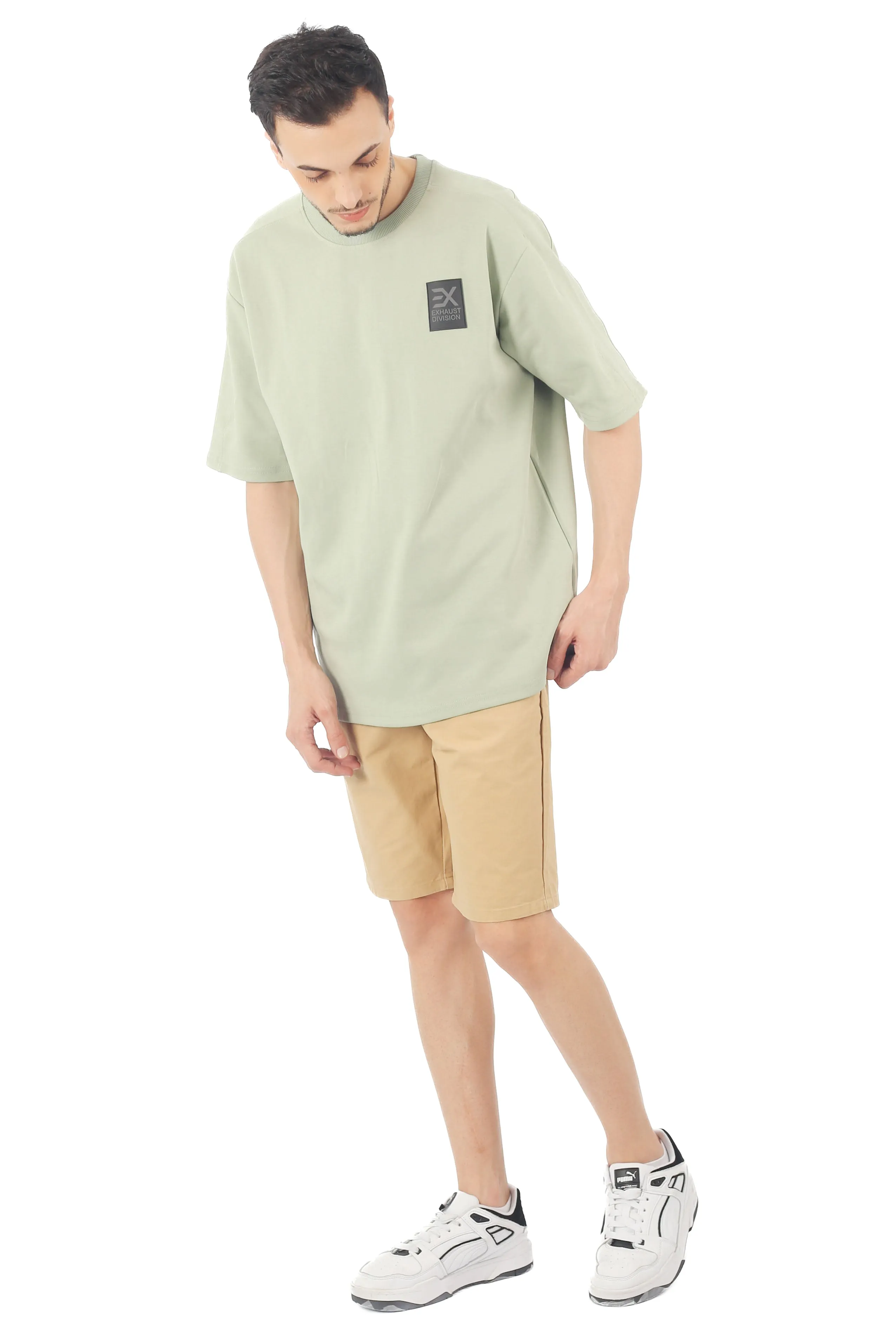 EXHAUST ROUND NECK T SHIRT [OVERSIZE] 1662