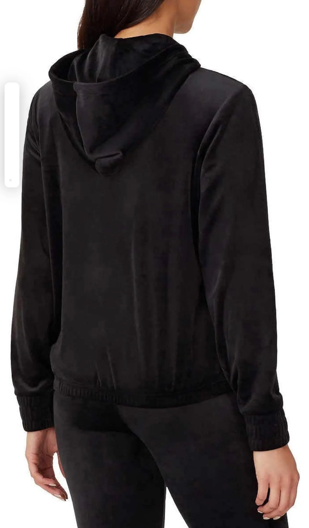 Fila Womens Velour Quarter Zip Hoodie Black XL