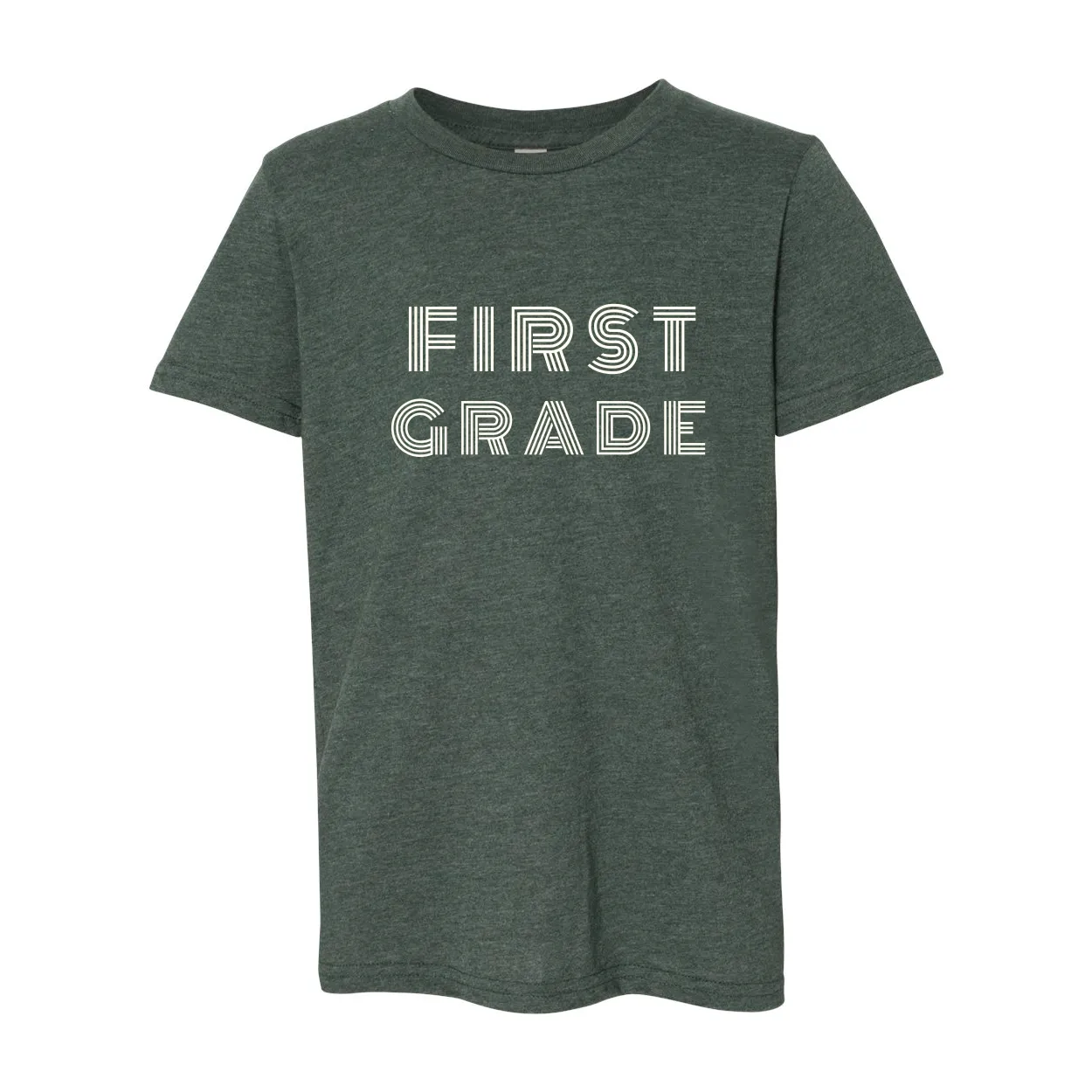 First Grade YOUTH Retro Font T-Shirt