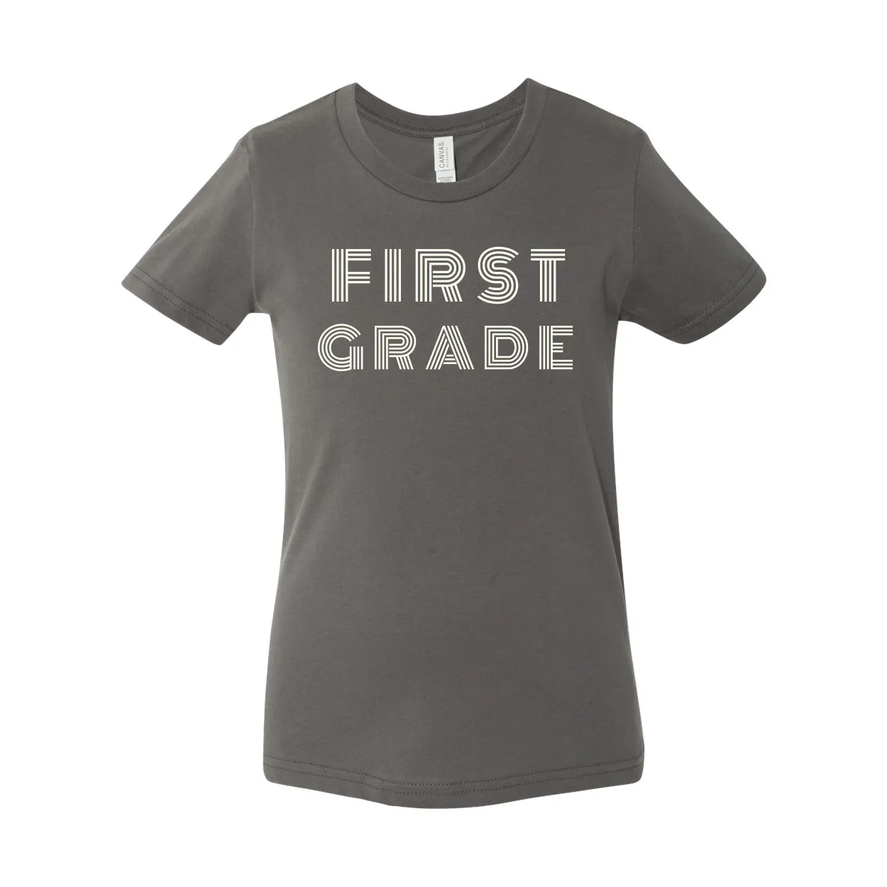 First Grade YOUTH Retro Font T-Shirt