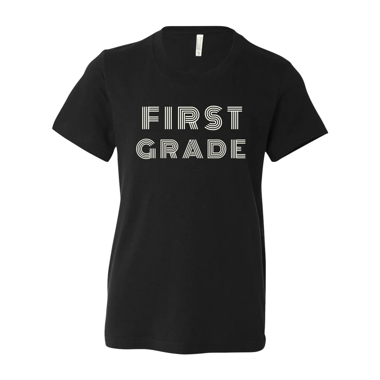 First Grade YOUTH Retro Font T-Shirt