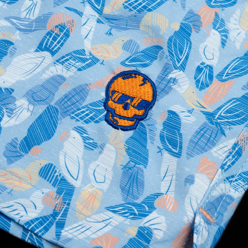 Flip the Bird Skull Swim Trunks