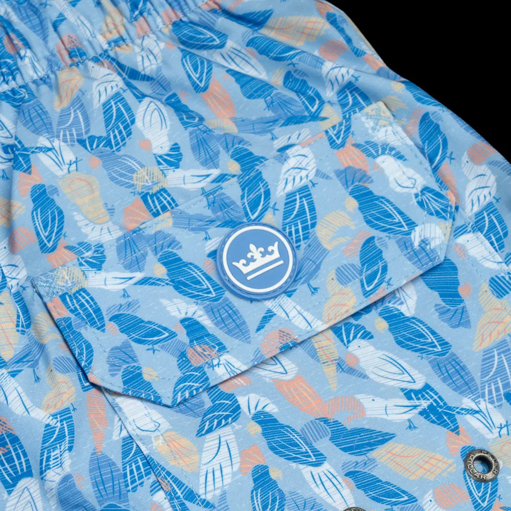 Flip the Bird Skull Swim Trunks