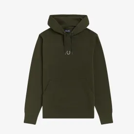 Fred Perry Embroidered Hooded Sweatshirt Green