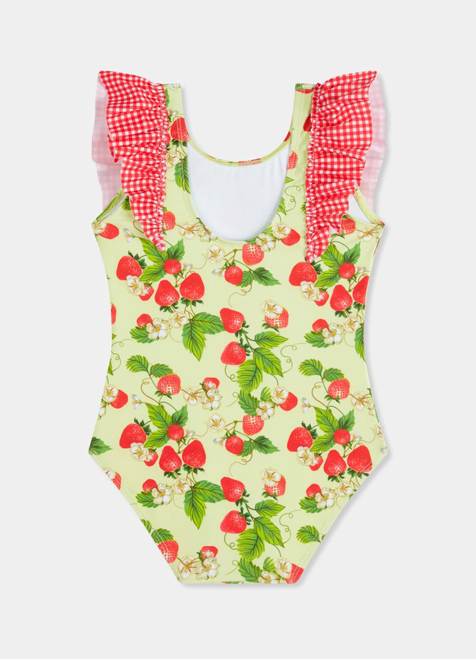 Girls Vertical Ruffle One Piece - Sundae