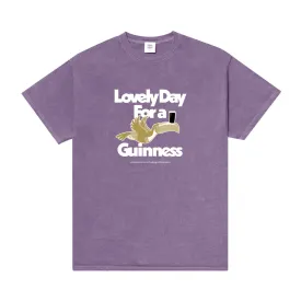 Guinness x UN:IK 'Lovely Day' Vintage Washed Tee - Purple