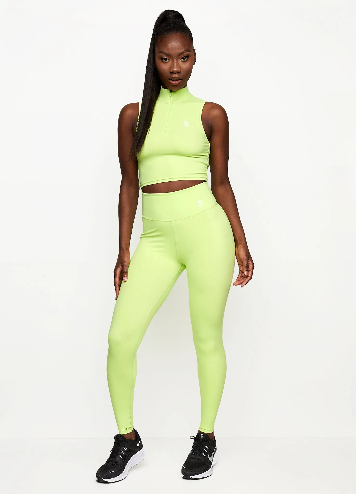 Gym King 365 1/4 Zip Tank - Citrus Green