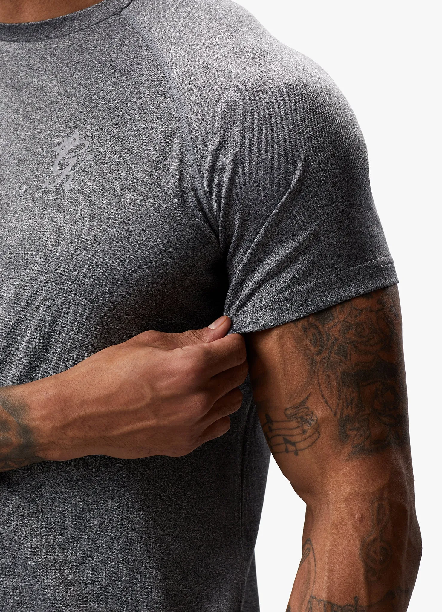 Gym King Energy Grindle Tee - Grey Marl