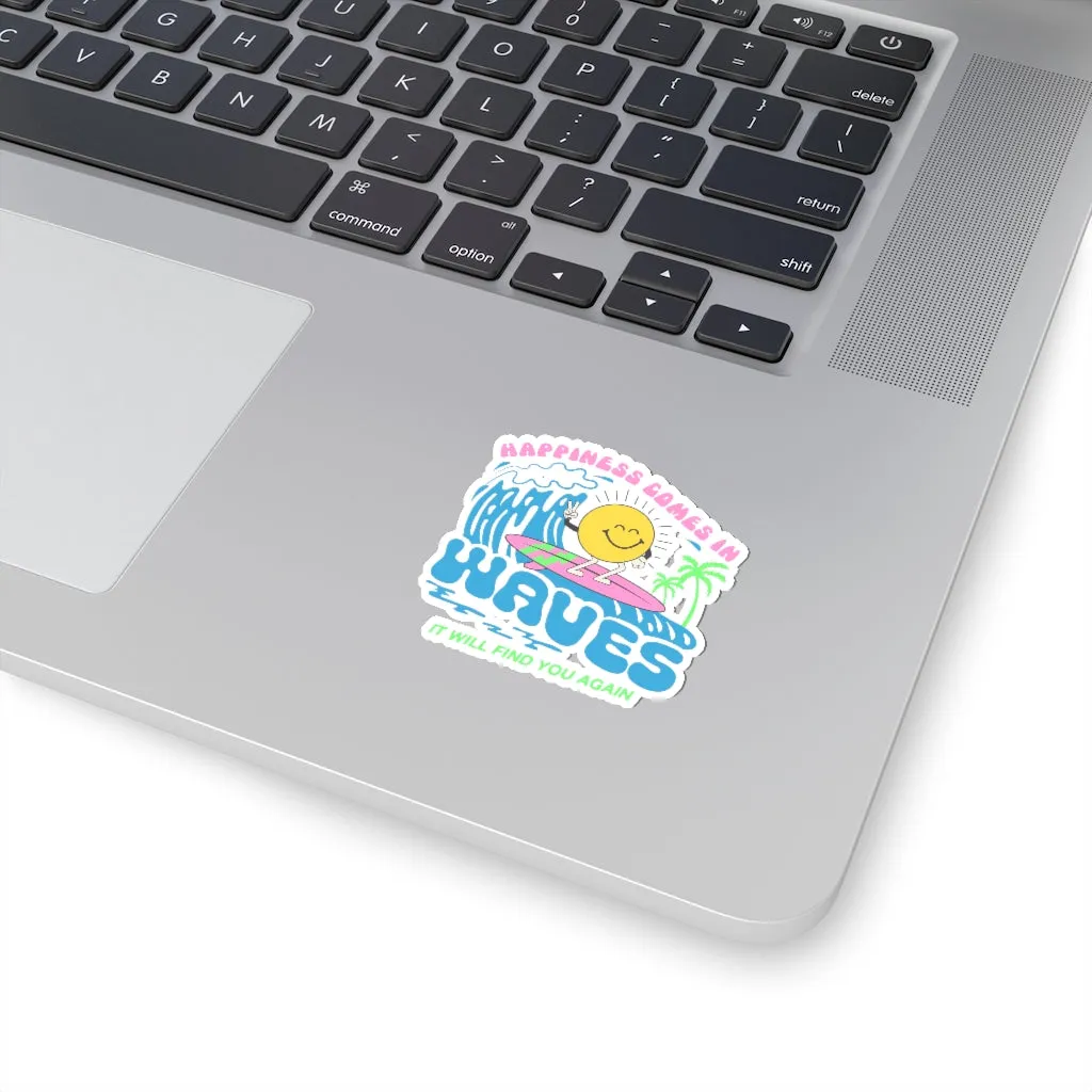 Happy Waves Sticker