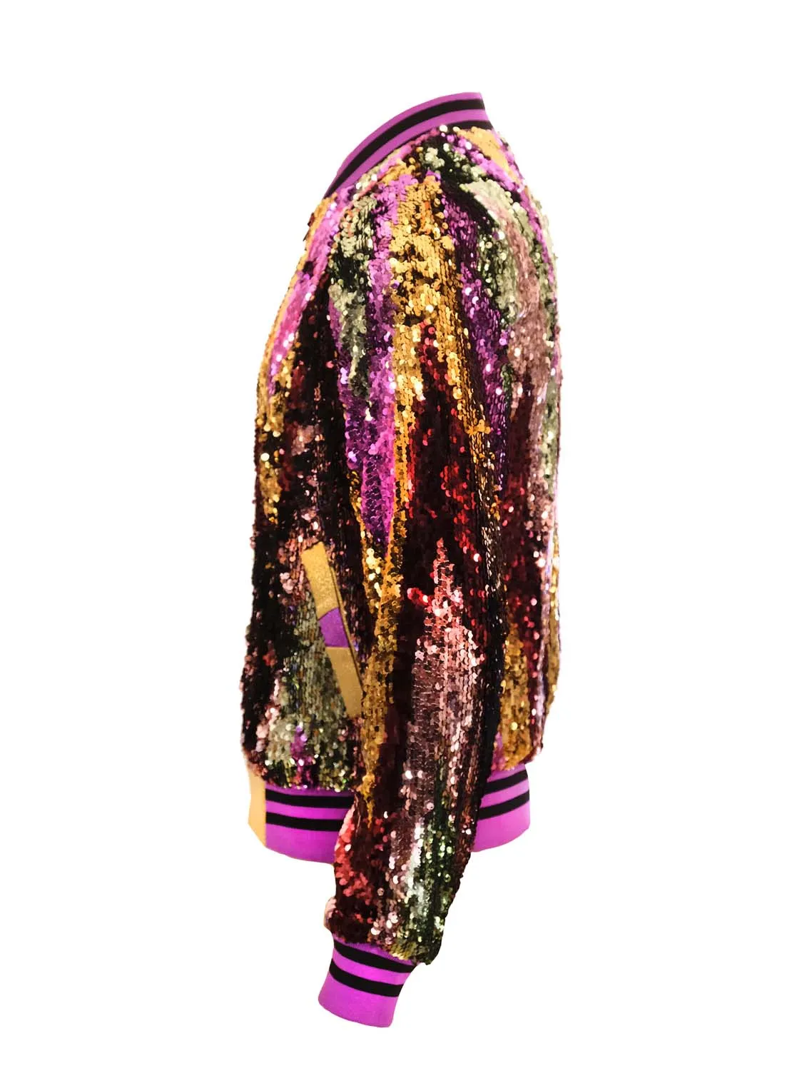 Harlequin | Disarray Sequin Bomber Jacket | Unisex