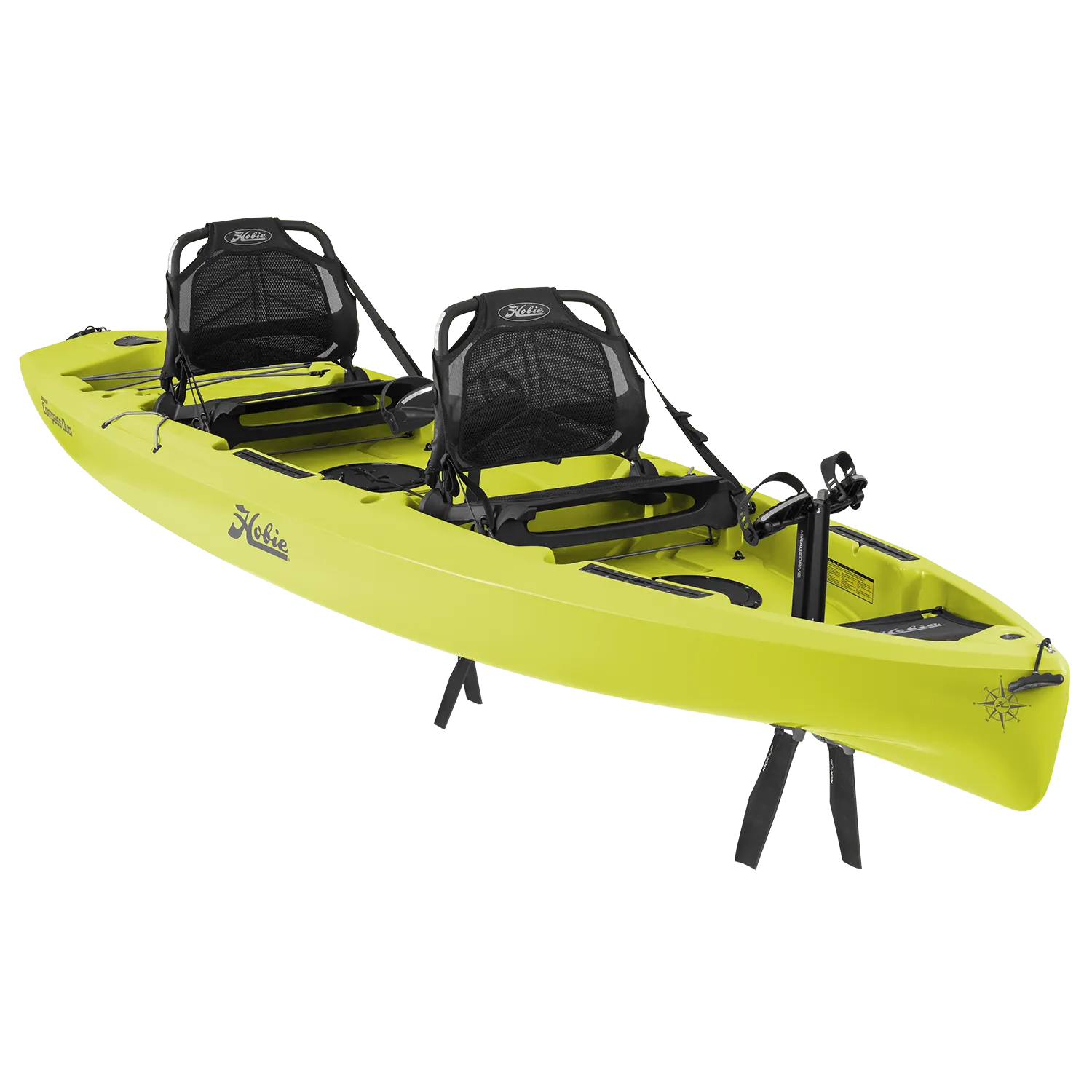 Hobie Mirage Compass Duo Tandem Fishing Kayak in Seagrass Green