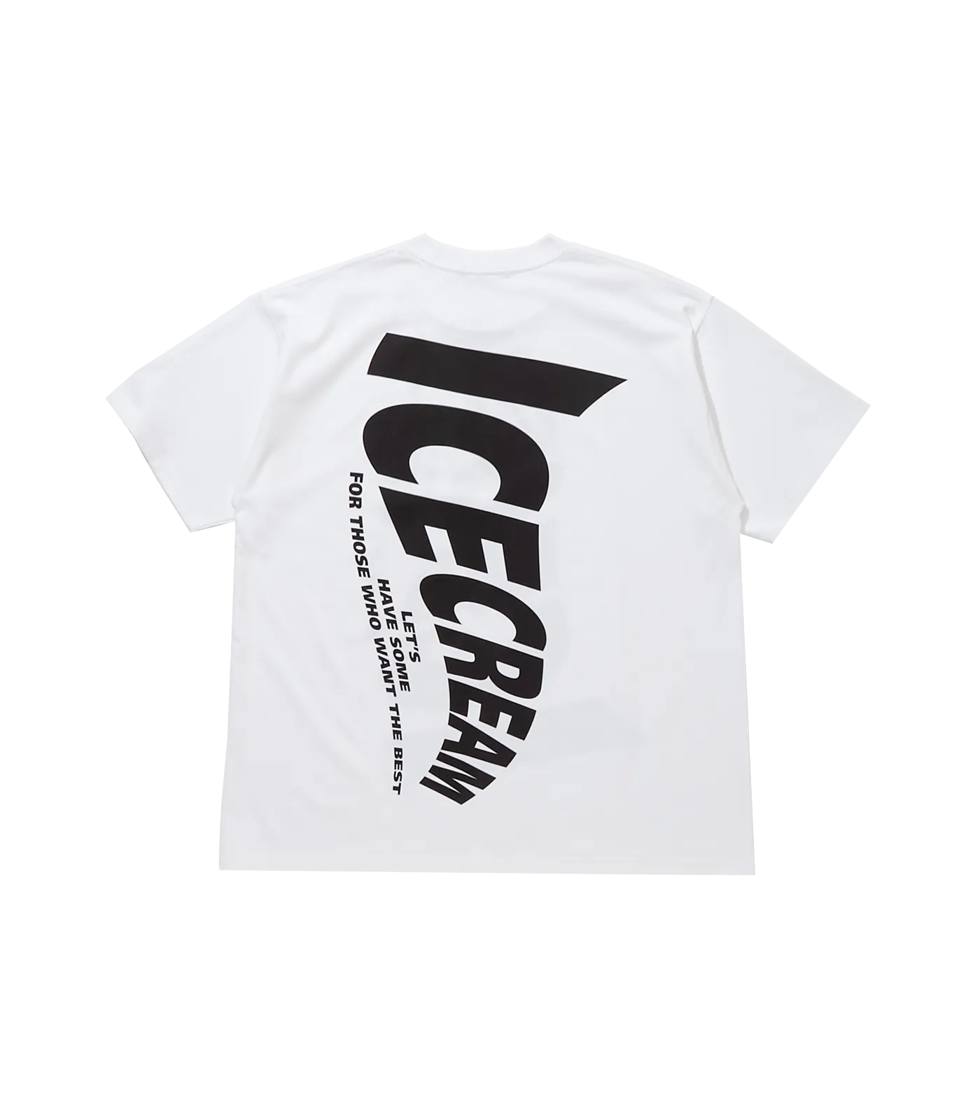 ICECREAM LOGO T-SHIRT - WHITE