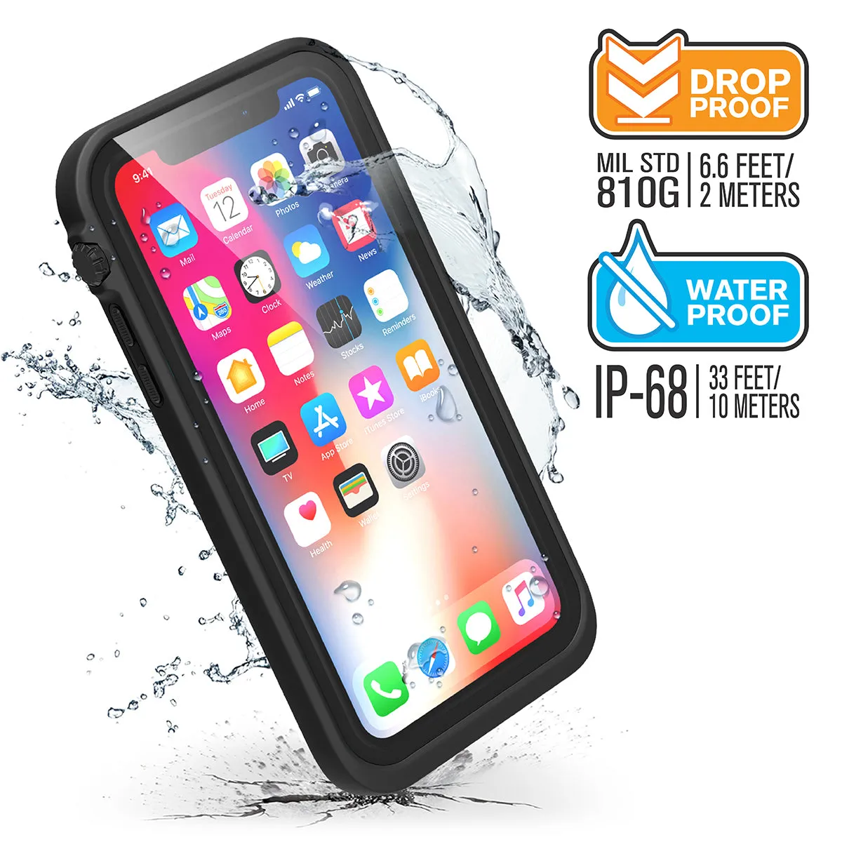 iPhone X/XR/Xs/Xs Max - Waterproof Case