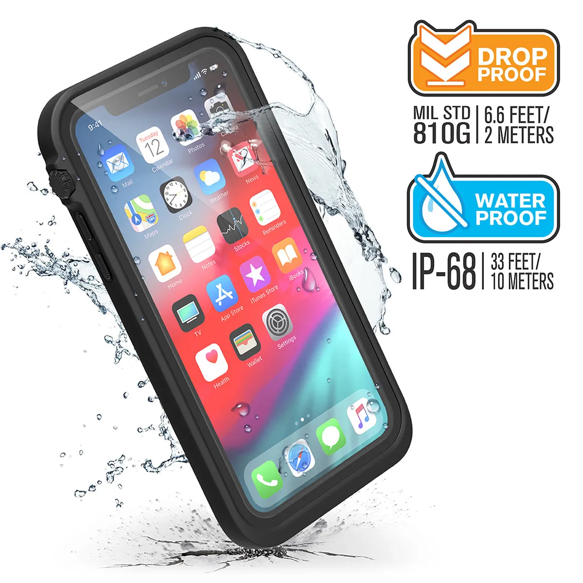 iPhone X/XR/Xs/Xs Max - Waterproof Case