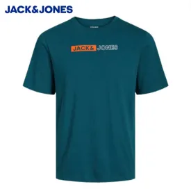 Jack & Jones Corp Logo Teal T-Shirt Green