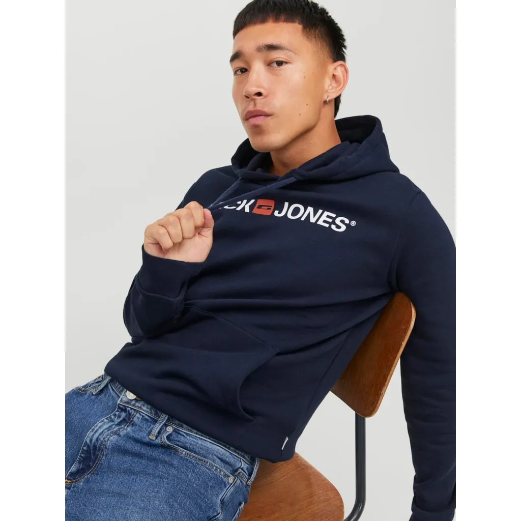 Jack & Jones Mens 'JJECORP' Hoodie Sweat Jumper