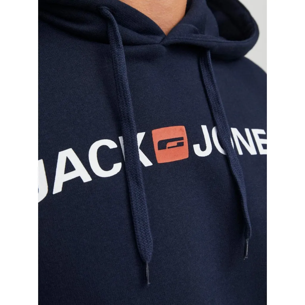 Jack & Jones Mens 'JJECORP' Hoodie Sweat Jumper