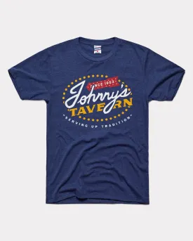 Johnny's Tavern Serving Tradition Navy T-Shirt