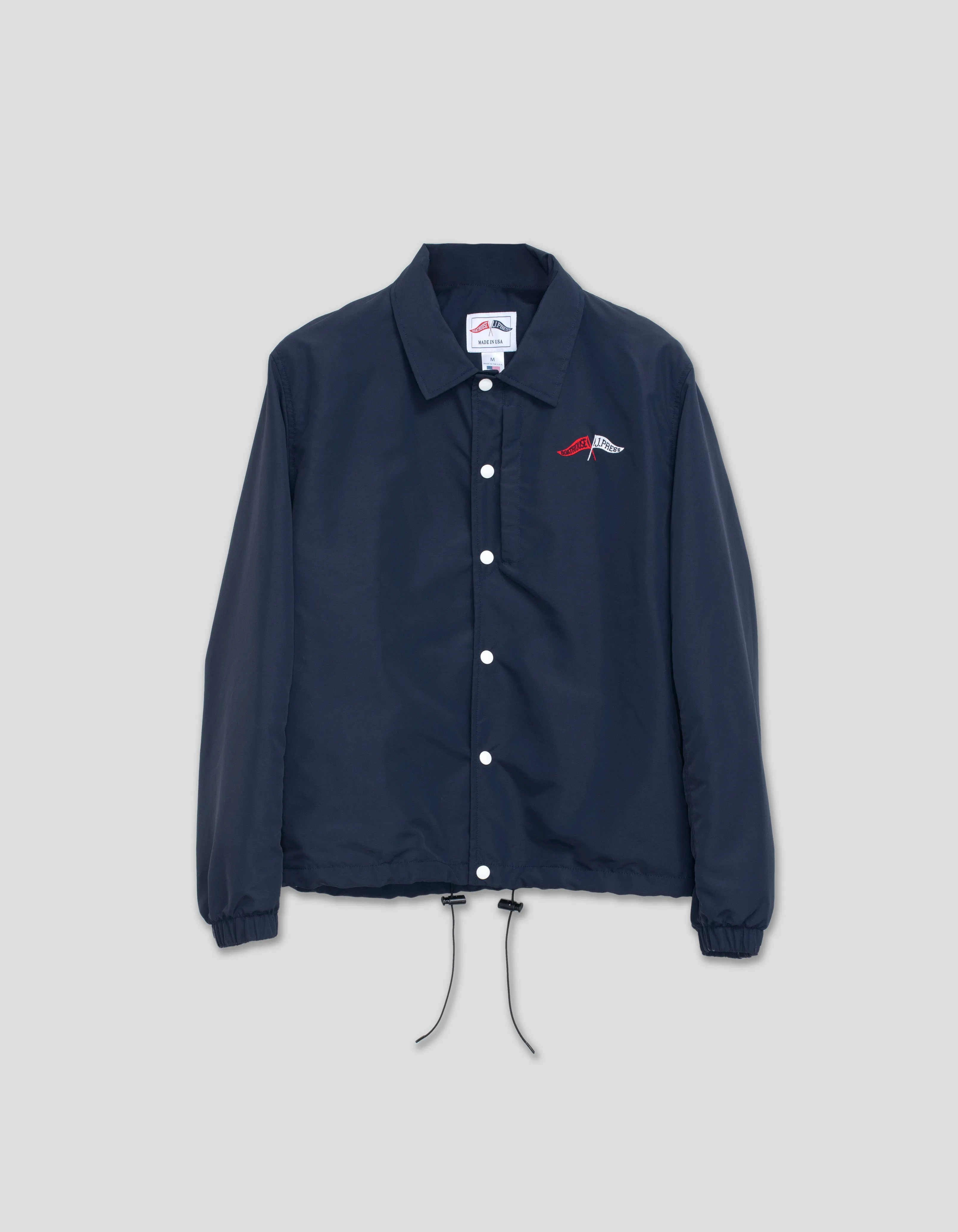 J.PRESS x BOATHOUSE SOLID COACHES JACKET - NAVY