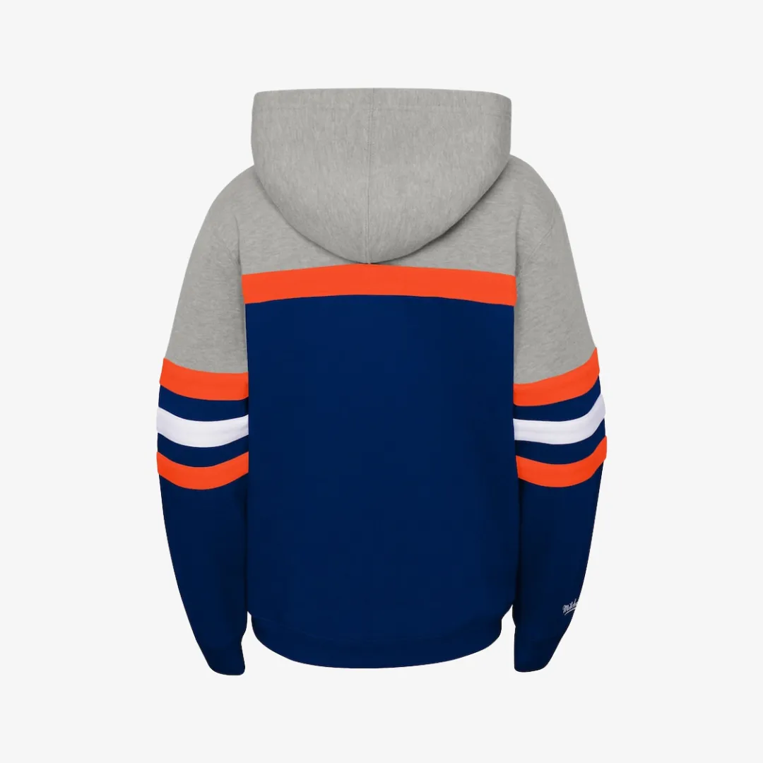 kids mitchell & ness astros pullover astros hoodie (gray/navy)