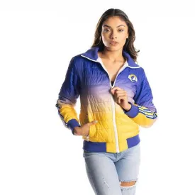 LA Rams Ombre Womens Puffer Jacket