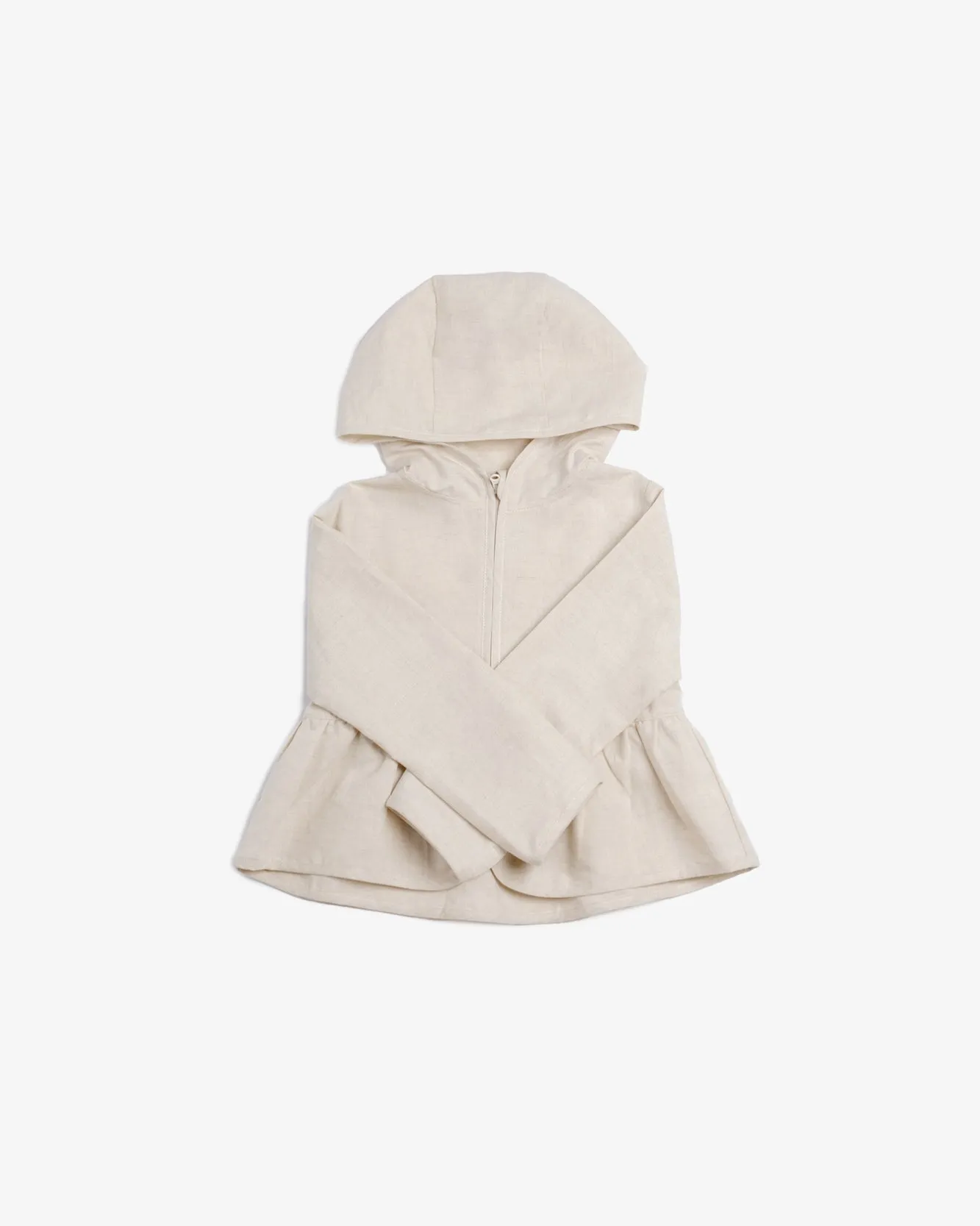 Linen Hooded Overshirt