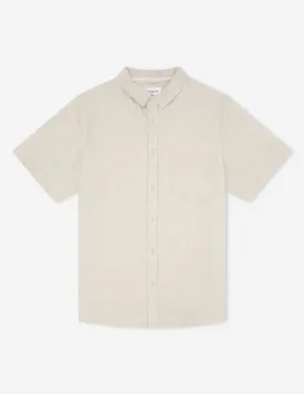 Linen Short Sleeve Shirt - Natural