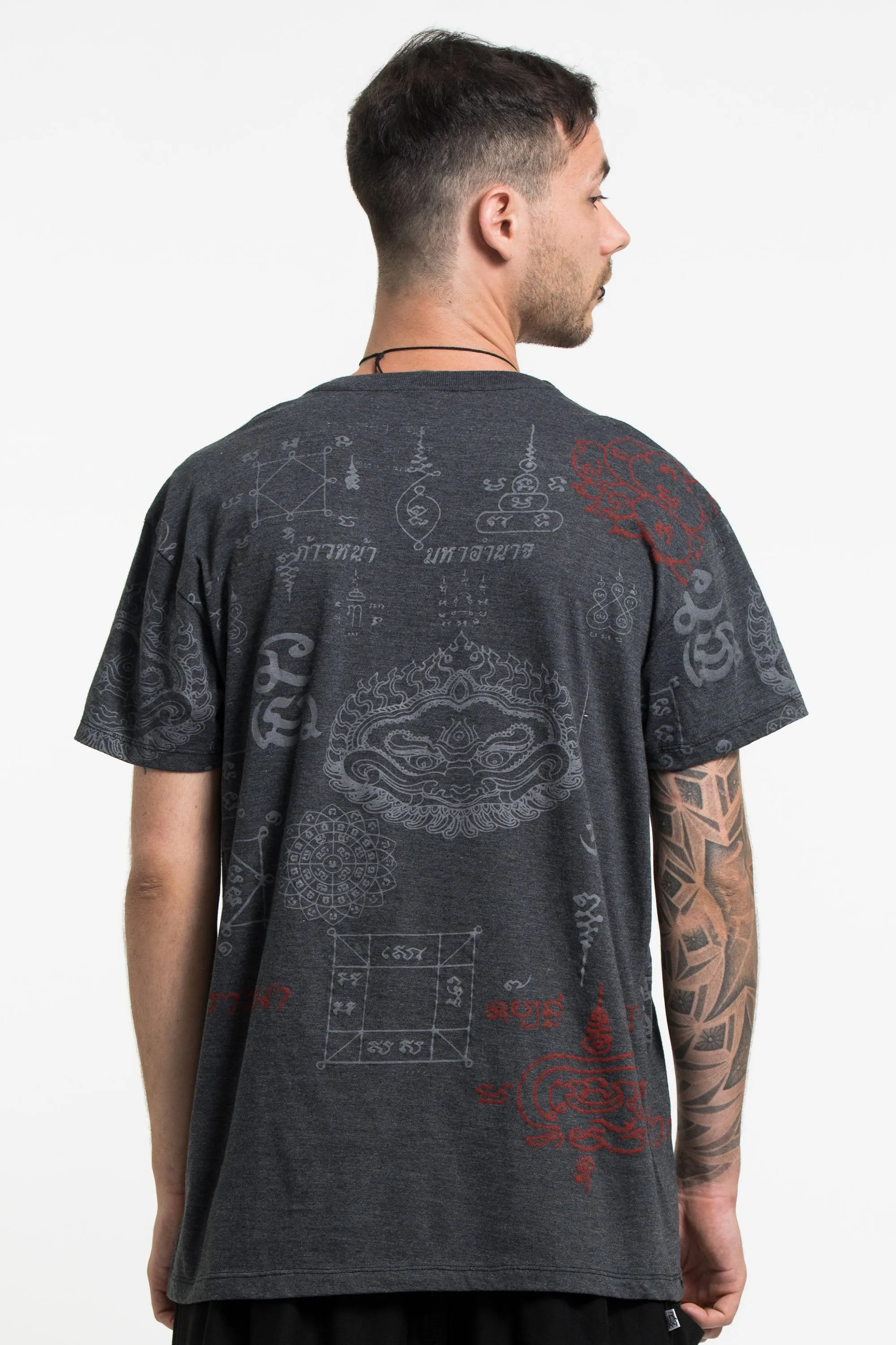 Mens Garuda Tattoo T-Shirt in Black