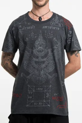 Mens Garuda Tattoo T-Shirt in Black