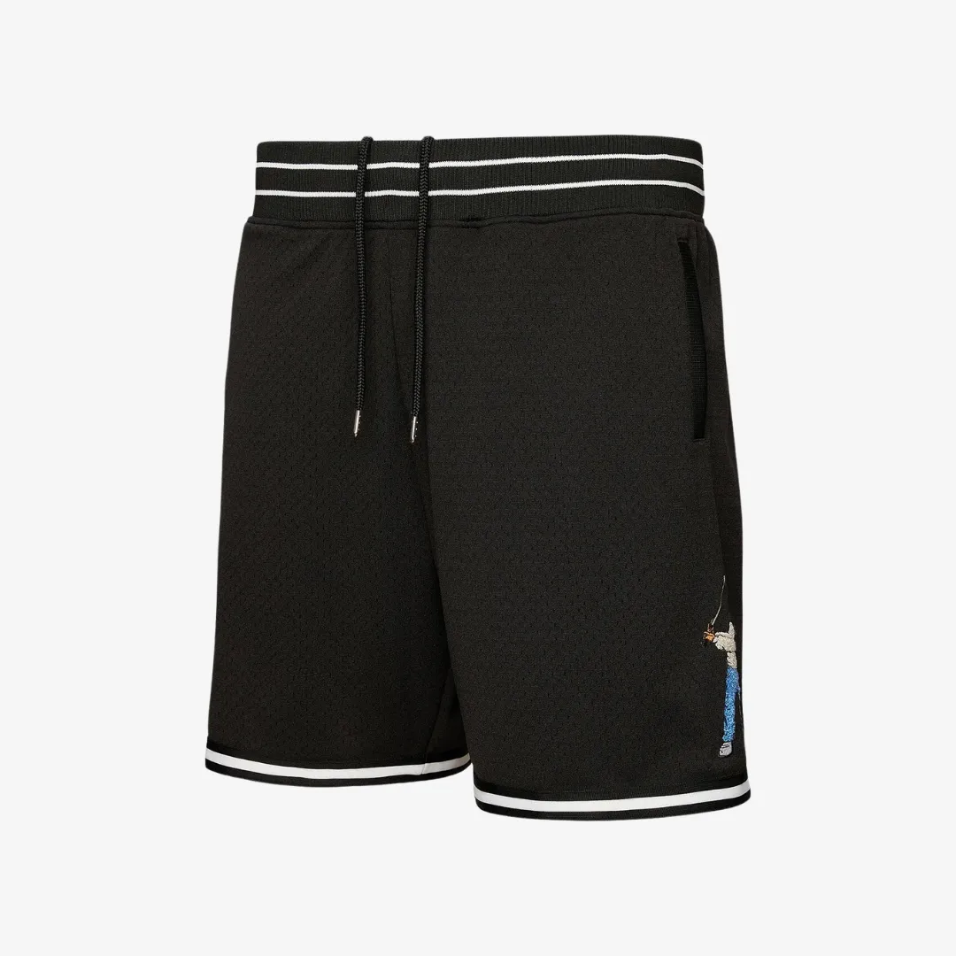 mens mitchell & ness x eastside golf bb shorts (black)