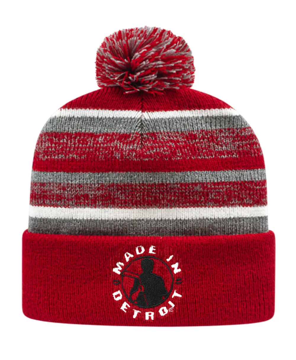 MID Hockey Cuffed Pom Beanie