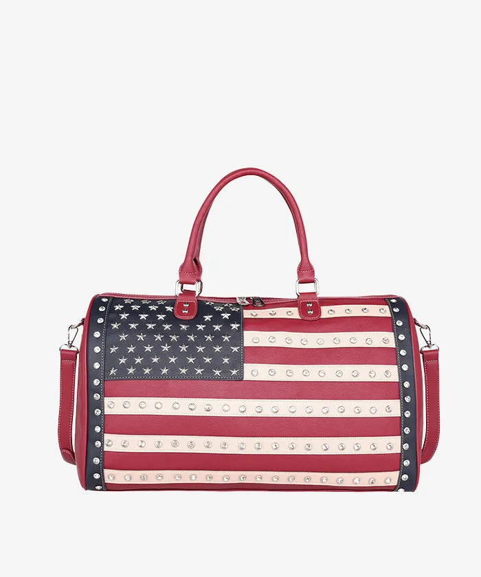 Montana West American Pride Studs Weekender Bag