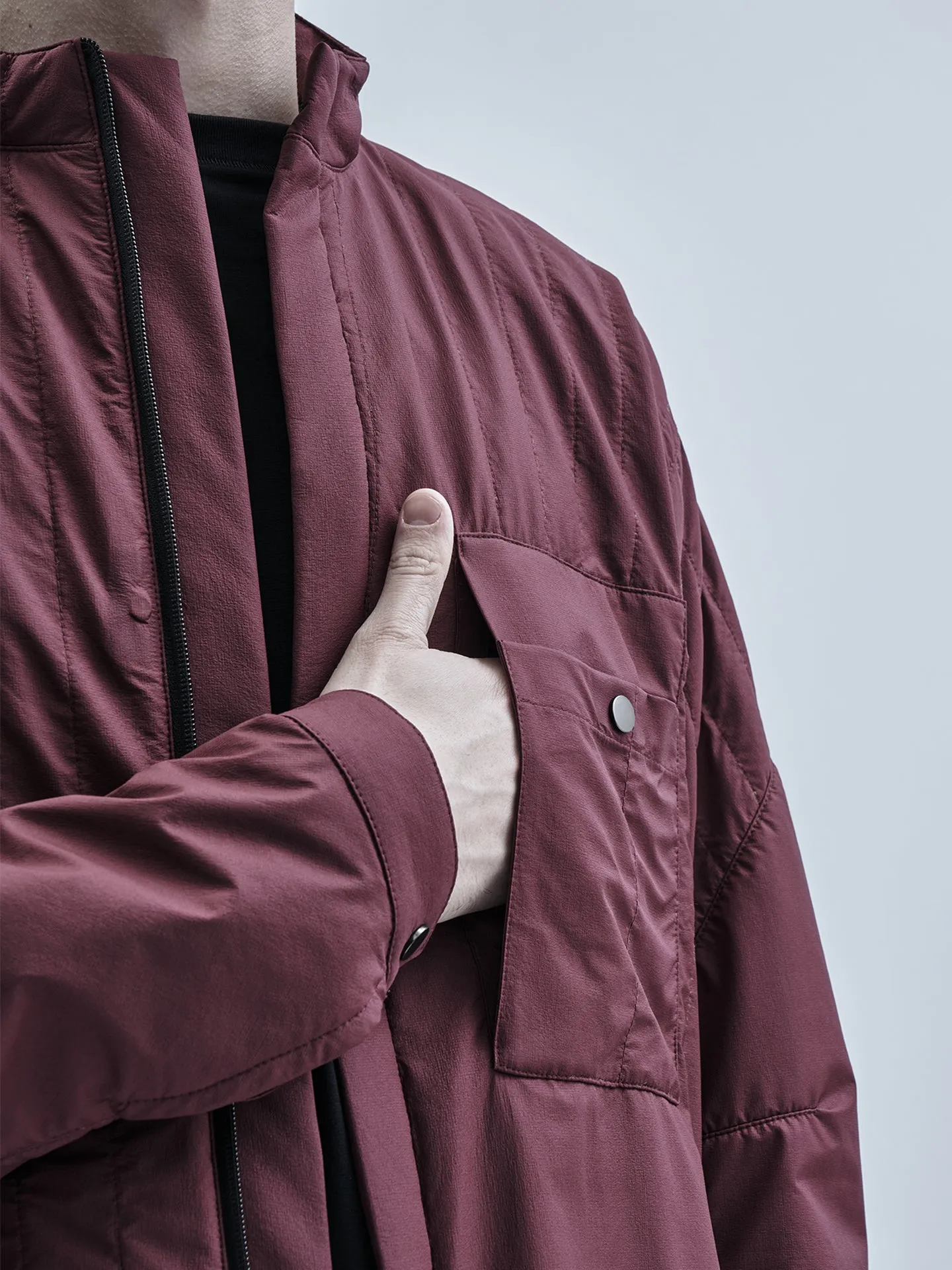 nahien insulator jacket burgundy