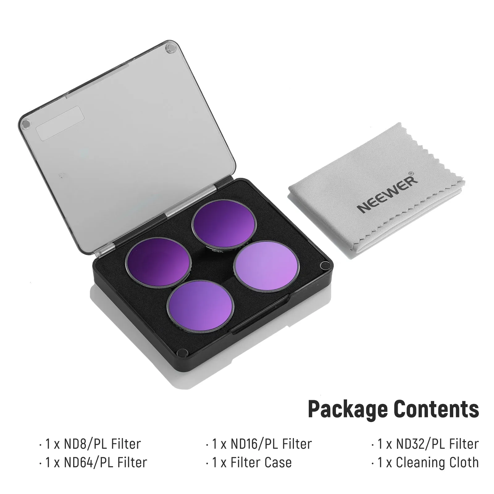 NEEWER ND/PL Filters Set for DJI Osmo Action 4